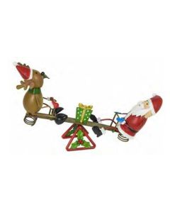 Noel the Reindeer & Kringle the Santa Seesaw